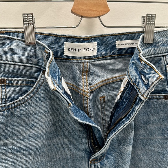 Denim Forum Pin-Up Super High Straight leg jeans - Picture 3 of 3